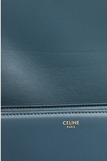 FWRD Renew Celine Triomphe Shoulder Bag in Blue, view 5, click to view large image.