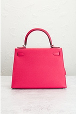 FWRD Renew Hermes Epsom Kelly 25 Handbag in Pink, view 3, click to view large image.