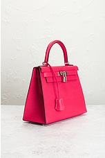 FWRD Renew Hermes Epsom Kelly 25 Handbag in Pink, view 4, click to view large image.