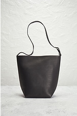 FWRD Renew The Row Medium N/S Park Tote Belt Bag in Black PLD, view 3, click to view large image.