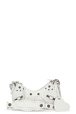 FWRD Renew Balenciaga XS Le Cagole Shoulder Bag in Optic White, view 1, click to view large image.