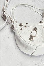 FWRD Renew Balenciaga XS Le Cagole Shoulder Bag in Optic White, view 6, click to view large image.