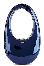 FWRD Renew Coperni Mini Swipe Bag in Blue, view 1, click to view large image.