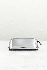 FWRD Renew Valentino Garavani Rockstud Mini Clutch in Silver, view 3, click to view large image.