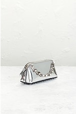 FWRD Renew Valentino Garavani Rockstud Mini Clutch in Silver, view 4, click to view large image.