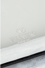 FWRD Renew Valentino Garavani Rockstud Mini Clutch in Silver, view 5, click to view large image.