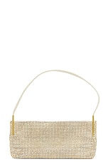 FWRD Renew Saint Laurent Small Suzanne Shoulder Bag in Crystal Silver Shade, view 1, click to view large image.