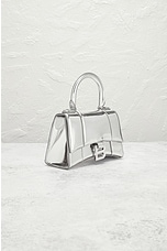 FWRD Renew Balenciaga Xs Hourglass Top Handle Bag in Silver, view 4, click to view large image.