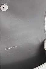 FWRD Renew Balenciaga Xs Hourglass Top Handle Bag in Silver, view 6, click to view large image.