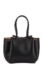 FWRD Renew ALA&Iuml;A Angele 20 Petale Tote in Noir, view 2, click to view large image.