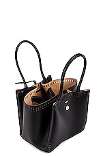 FWRD Renew ALA&Iuml;A Angele 20 Petale Tote in Noir, view 4, click to view large image.