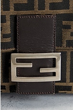 FWRD Renew Fendi Zucca Mama Baguette Shoulder Bag in Brown, view 6, click to view large image.