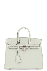 FWRD Renew Hermes Togo Birkin 25 Handbag in Grey, view 1, click to view large image.