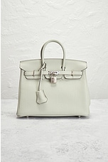 FWRD Renew Hermes Togo Birkin 25 Handbag in Grey, view 2, click to view large image.