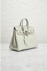 FWRD Renew Hermes Togo Birkin 25 Handbag in Grey, view 4, click to view large image.