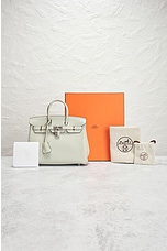 FWRD Renew Hermes Togo Birkin 25 Handbag in Grey, view 7, click to view large image.