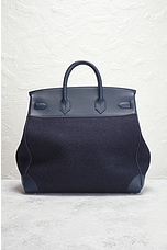 FWRD Renew Hermes Haut A Courroies 40 Handbag in Blue, view 3, click to view large image.