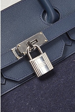 FWRD Renew Hermes Haut A Courroies 40 Handbag in Blue, view 6, click to view large image.