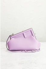 FWRD Renew Fendi Fast Shoulder Bag in Lavender, view 2, click to view large image.