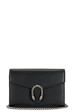 FWRD Renew Gucci Dionysus Shoulder Bag in Black, view 1, click to view large image.