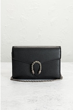 FWRD Renew Gucci Dionysus Shoulder Bag in Black, view 2, click to view large image.