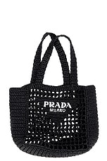 FWRD Renew Prada Tote Bag in Black, view 1, click to view large image.