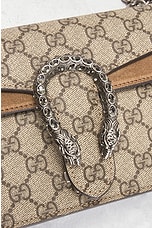 FWRD Renew Gucci GG Supreme Dionysus Chain Shoulder Bag in Beige, view 5, click to view large image.