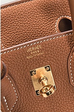 FWRD Renew Hermes Birkin 25 Handbag in Gold, view 5, click to view large image.