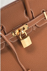 FWRD Renew Hermes Birkin 25 Handbag in Gold, view 6, click to view large image.