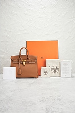 FWRD Renew Hermes Birkin 25 Handbag in Gold, view 7, click to view large image.