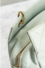 FWRD Renew Chanel Quilted Caviar Chain Tote Bag in Light Blue, view 6, click to view large image.