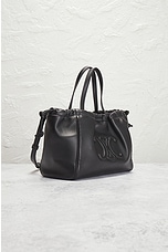 FWRD Renew Celine Triomphe Drawstring Handbag in Black, view 4, click to view large image.