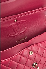 FWRD Renew Chanel Quilted Lambskin Double Flap Shoulder Bag in Red, view 6, click to view large image.