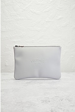 FWRD Renew Hermes Bain Pouch in Grey, view 2, click to view large image.