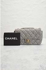 FWRD Renew Chanel Tweed Flap Bag in Grey, view 7, click to view large image.