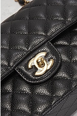 FWRD Renew Chanel Small Quilted Caviar Chain Flap Bag in Black, view 5, click to view large image.