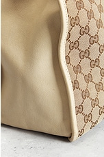 FWRD Renew Gucci Horsebit Canvas Tote Bag in Beige, view 6, click to view large image.