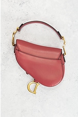 FWRD Renew Dior Saddle Bag in Mauve, view 3, click to view large image.
