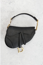 FWRD Renew Dior Saddle Bag in Black, view 2, click to view large image.