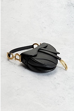 FWRD Renew Dior Saddle Bag in Black, view 4, click to view large image.