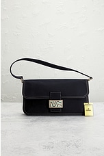 FWRD Renew Fendi Mama Baguette Shoulder Bag in Navy, view 10, click to view large image.
