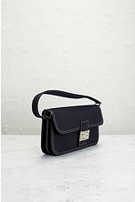 FWRD Renew Fendi Mama Baguette Shoulder Bag in Navy, view 4, click to view large image.