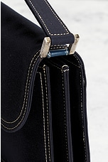 FWRD Renew Fendi Mama Baguette Shoulder Bag in Navy, view 8, click to view large image.