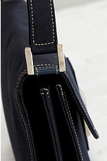 FWRD Renew Fendi Mama Baguette Shoulder Bag in Navy, view 9, click to view large image.