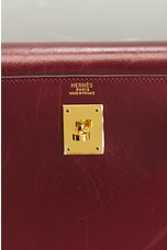 FWRD Renew Hermes Kelly 32 Handbag in Burgundy, view 5, click to view large image.