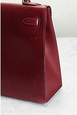 FWRD Renew Hermes Kelly 32 Handbag in Burgundy, view 7, click to view large image.