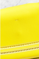 FWRD Renew Fendi Embroidered Leather Shoulder Bag in Yellow, view 7, click to view large image.