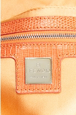 FWRD Renew Fendi Mama Beaded Baguette Shoulder Bag in Orange, view 5, click to view large image.