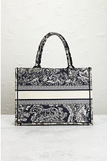 FWRD Renew Dior Toile De Jouy Canvas Book Tote Bag in Grey, view 3, click to view large image.