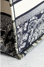 FWRD Renew Dior Toile De Jouy Canvas Book Tote Bag in Grey, view 8, click to view large image.